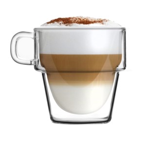 Vialli - komplet 6 szklanek do kawy podwójna ścianka 280ml SENSO 7442