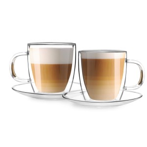 Vialli - Komplet 2 filiżanek ze spodkami 250ml AMO 7565