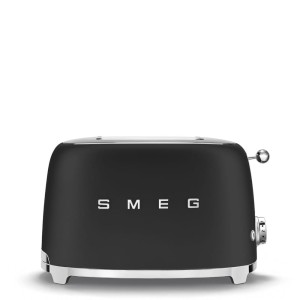 Toster Smeg TSF01BLMEU, 2 kromki, czarny mat