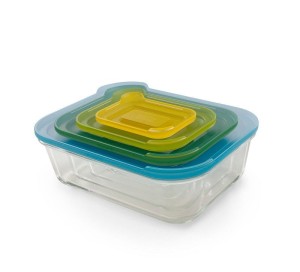 Zestaw 4 szklanych pojemników Joseph Joseph Nest Glass Storage 81060