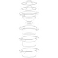 WMF - Zestaw 4 garnków, 20cm, Compact Cuisine 0798046380