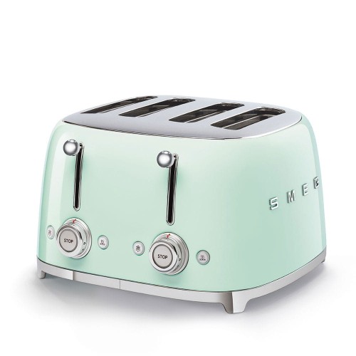 Toster Smeg TSF03PGEU, pastelowa zieleń, 4 kromki