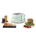 Toster Smeg TSF03PGEU, pastelowa zieleń, 4 kromki