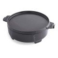 Żeliwny kociołek Weber 2-w 1 Dutch Oven z żeliwną patelnią / pokrywką Griddle, 8857