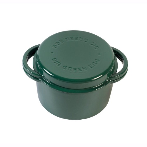 BIG GREEN EGG - Garnek żeliwny okrągły  Green Dutch Oven Round