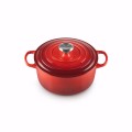 Okrągła Brytfanna Żeliwo Le Creuset 24cm / 4.2L, wiśniowa