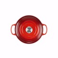 Okrągła Brytfanna Żeliwo Le Creuset 24cm / 4.2L, wiśniowa