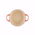 Okrągła Brytfanna Żeliwo Le Creuset 24cm / 4.2L, wiśniowa