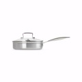 3-ply Patelnia Saute do Jajek Stal Nierdzewna Le Creuset 20cm, srebrna