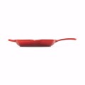 Kwadratowa Patelnia Grillowa z Dwoma Uchwytami Żeliwo Le Creuset 26cm, wiśniowa