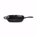Kwadratowa Patelnia Grillowa z Dwoma Uchwytami Żeliwo Le Creuset 26cm, czarna