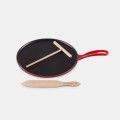 Patelnia do Naleśników Żeliwo Le Creuset 27cm, wiśniowa