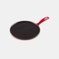Patelnia do Naleśników Żeliwo Le Creuset 27cm, wiśniowa