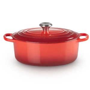 Owalna Brytfanna Le Creuset Żeliwo 31cm / 6.3l, wiśniowa