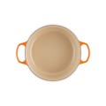 Okrągła Brytfanna Żeliwo Le Creuset 22cm / 3.3L, płomienna