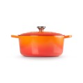 Okrągła Brytfanna Le Creuset Żeliwo Signature Collection 24cm / 4.2L płomienna