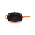 Kwadratowa Patelnia Grillowa z Dwoma Uchwytami Le Creuset Żeliwo 26cm płomienna