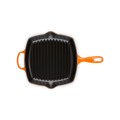 Kwadratowa Patelnia Grillowa z Dwoma Uchwytami Le Creuset Żeliwo 26cm płomienna