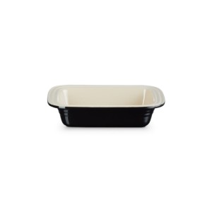 Głęboka Prostokątna Forma do Pieczenia Le Creuset Kamionka 31cm / 1.9L czarny błyszczący
