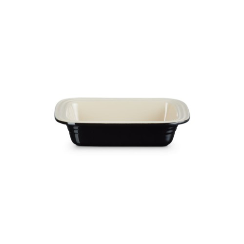 Głęboka Prostokątna Forma do Pieczenia Le Creuset Kamionka 31cm / 1.9L czarny błyszczący