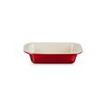 Głęboka Prostokątna Forma do Pieczenia Le Creuset Kamionka 31cm / 1.9L wiśniowa