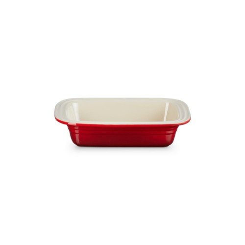 Głęboka Prostokątna Forma do Pieczenia Le Creuset Kamionka 31cm / 1.9L wiśniowa