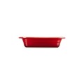 Głęboka Prostokątna Forma do Pieczenia Le Creuset Kamionka 31cm / 1.9L wiśniowa