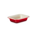 Głęboka Prostokątna Forma do Pieczenia Le Creuset Kamionka 31cm / 1.9L wiśniowa