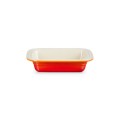 Głęboka Prostokątna Forma do Pieczenia Le Creuset Kamionka 31cm / 1.9L płomienny