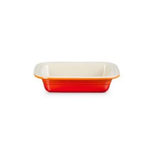 Głęboka Prostokątna Forma do Pieczenia Le Creuset Kamionka 31cm / 1.9L płomienny