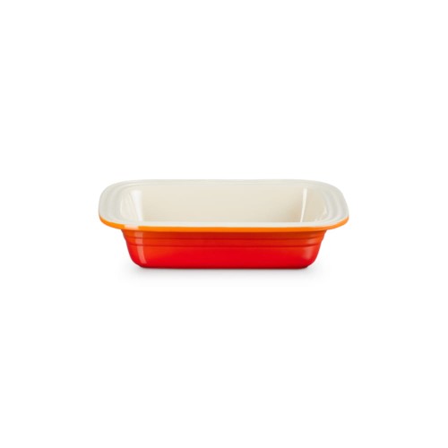 Głęboka Prostokątna Forma do Pieczenia Le Creuset Kamionka 31cm / 1.9L płomienny