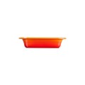 Głęboka Prostokątna Forma do Pieczenia Le Creuset Kamionka 31cm / 1.9L płomienny