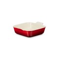 Kwadratowa Forma do Zapiekania Tradycyjna Le Creuset 23cm / 2.8L wiśniowy
