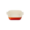 Kwadratowa Forma do Zapiekania Tradycyjna Le Creuset 23cm / 2.8L płomienny