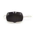 Kwadratowa Patelnia Grillowa z Dwoma Uchwytami Le Creuset Żeliwo 26cm meringue