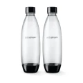 Zestaw butelek do saturatora SodaStream Fuse 2 x 1L czarne (do zmywarki)