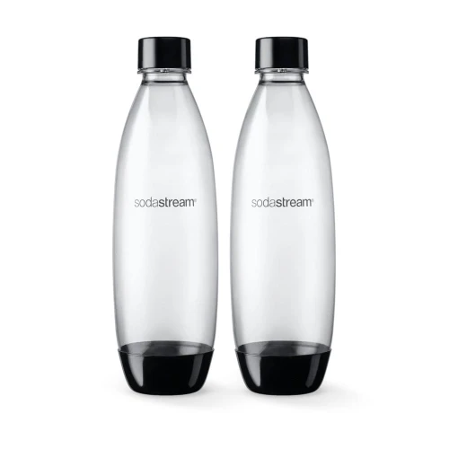 Zestaw butelek do saturatora SodaStream Fuse 2 x 1L czarne (do zmywarki)