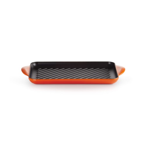 Płyta grillowa prostokątna Le Creuset 32x22cm płomienna