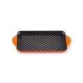 Płyta grillowa prostokątna Le Creuset 32x22cm płomienna