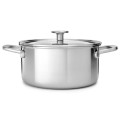 Garnek z pokrywką 3-warstwowy KitchenAid, stalowy - 3,1L