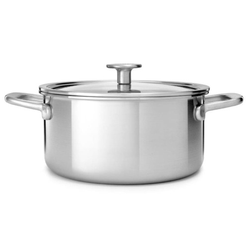 Garnek z pokrywką 3-warstwowy KitchenAid, stalowy - 3,1L