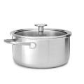 Garnek z pokrywką 3-warstwowy KitchenAid, stalowy - 3,1L