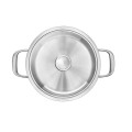 Garnek z pokrywką 3-warstwowy KitchenAid, stalowy - 3,1L