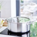 Garnek z pokrywką 3-warstwowy KitchenAid, stalowy - 3,1L
