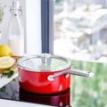 Rondel emaliowany 18cm KitchenAid - czerwony