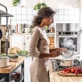 Rondel emaliowany 18cm KitchenAid - kremowy