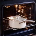 Rondel emaliowany 18cm KitchenAid - kremowy