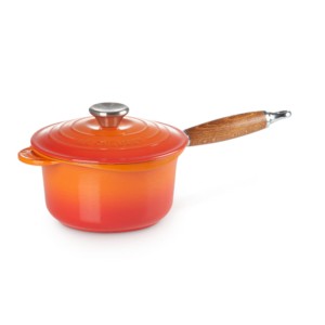 Rondel Le Creuset z Drewnianą Rączką Żeliwo 18cm / 1.8L płomienny