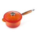Rondel Le Creuset z Drewnianą Rączką Żeliwo 18cm / 1.8L płomienny