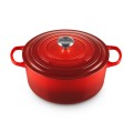Okrągła Brytfanna Le Creuset Żeliwo wiśniowa 28cm / 6.7L